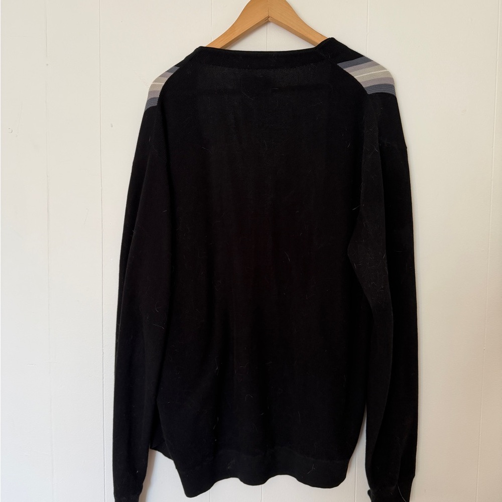 Beams Plus Japan Men's Black Cardigan Sweater - Picture 3 of 5